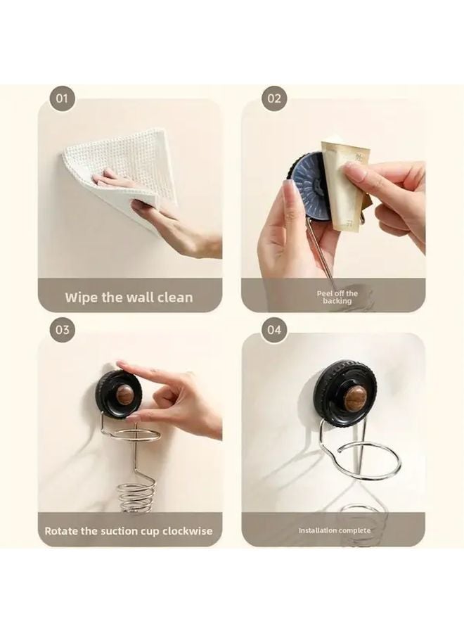 Wall Mounted Suction Cup Electric Shaver Holder Rack Style 01 Bathroom Storage Organizer - Image 4